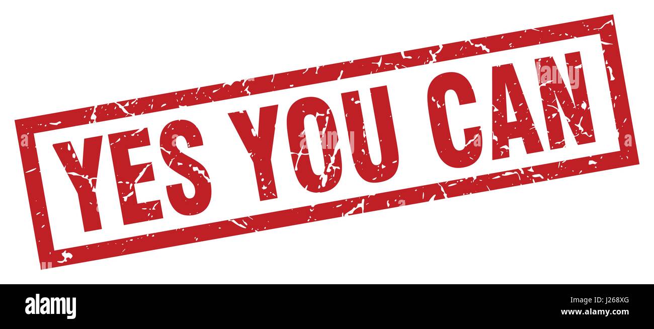 Yes we can badge Stock Vector Images Alamy