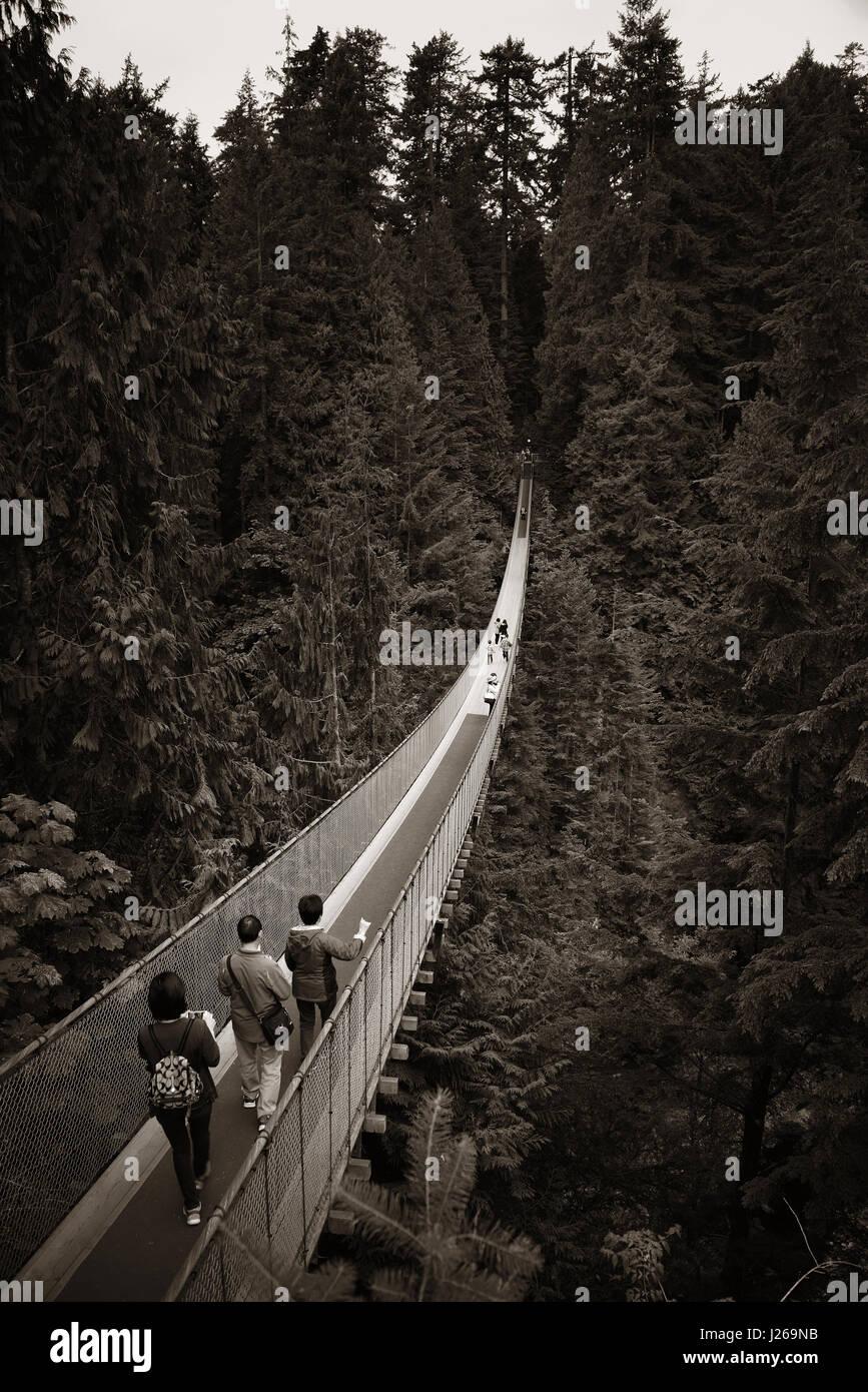 Capilano Suspension Bridge in Vancouver, Canada Stock Photo Alamy