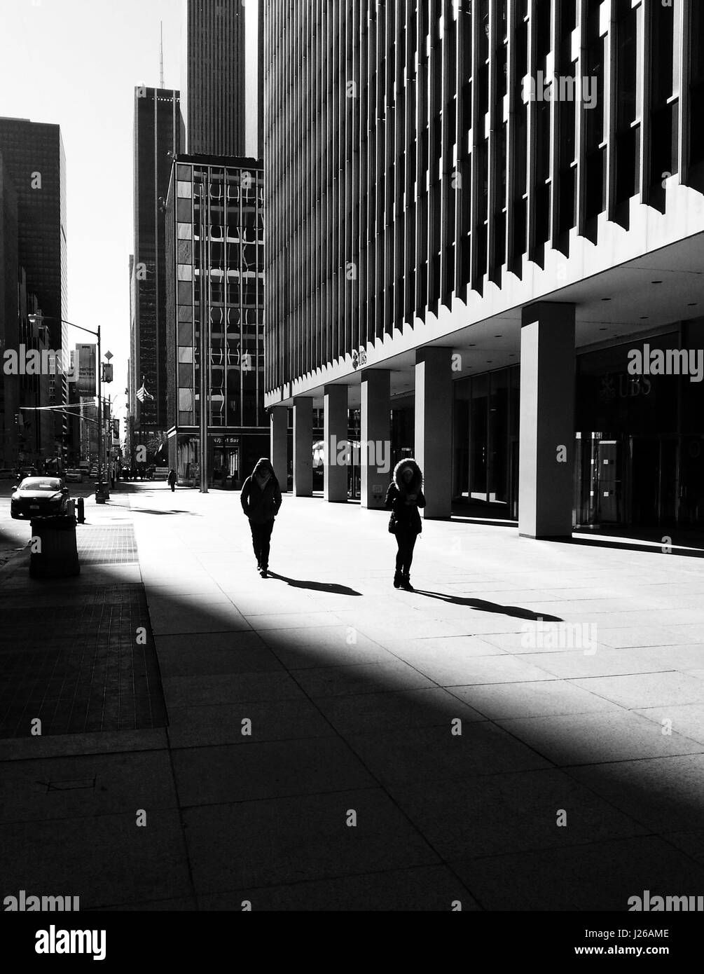 People walking down street, Midtown Manhattan, New York City, America, USA Stock Photo