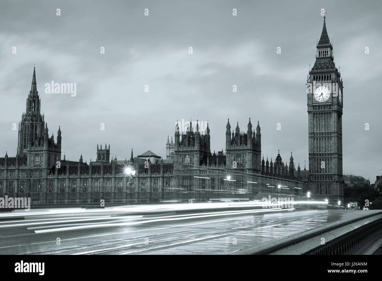 House of Parliament at night, London. Stock Photo