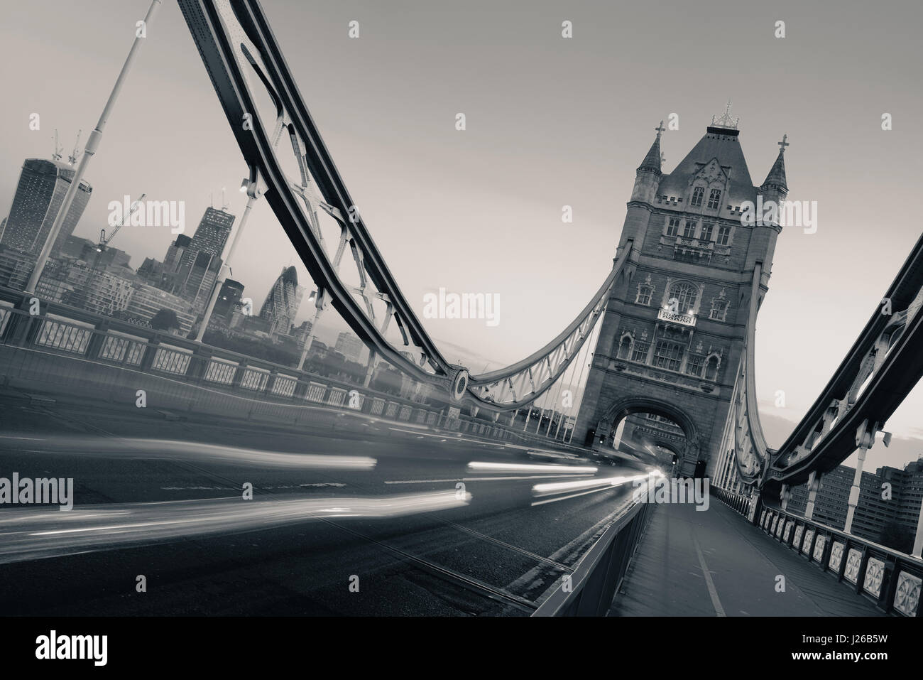 London traffic trail hi-res stock photography and images - Alamy