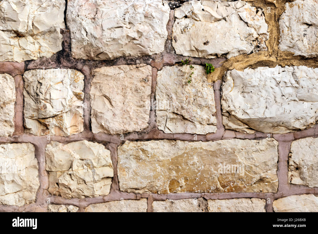 Jerusalem stone wall Stock Photo Alamy