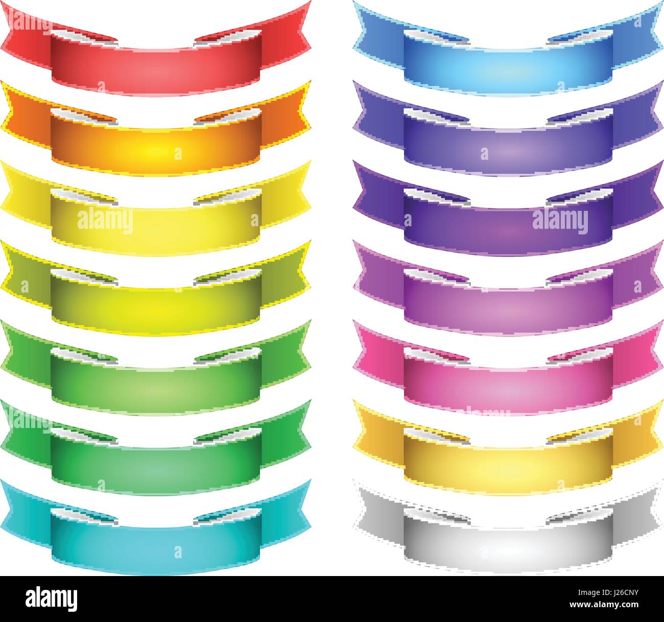 vector ribbons set Stock Vector Image & Art - Alamy