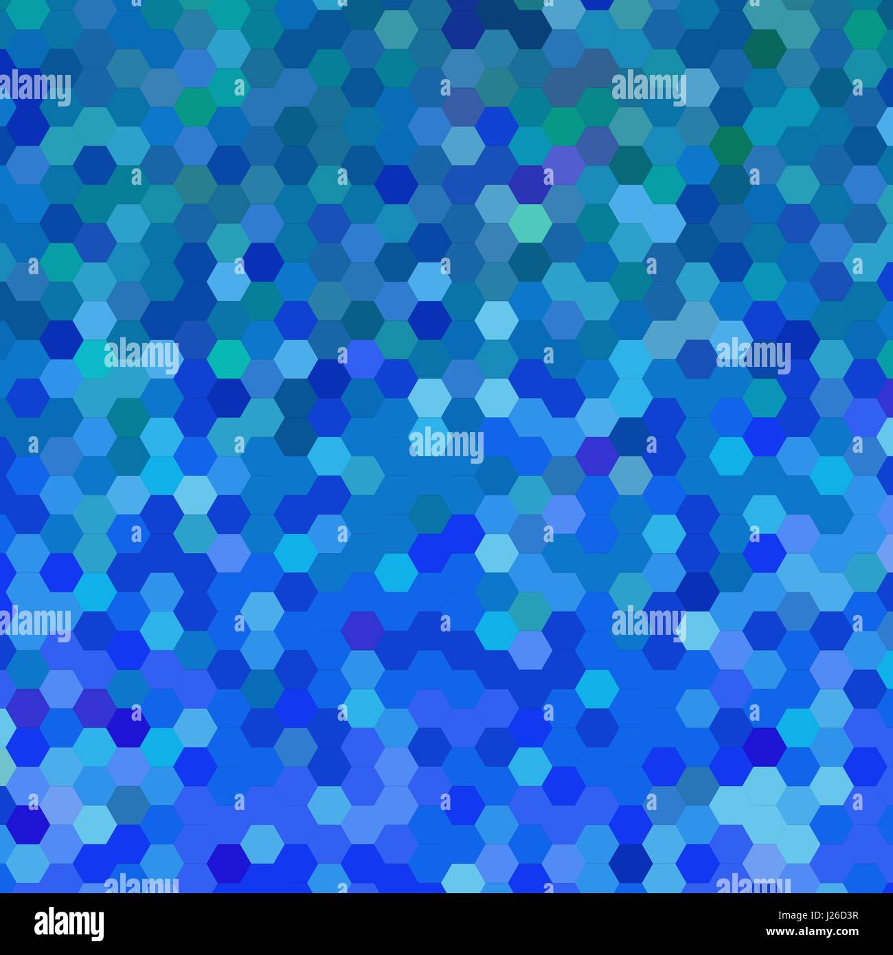 abstract vector geometric hexagon background - light and bright blue ...