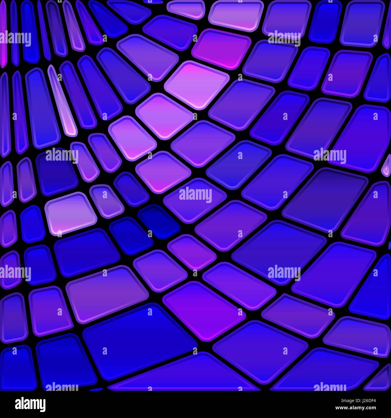 abstract vector stained-glass mosaic background - blue and violet Stock ...