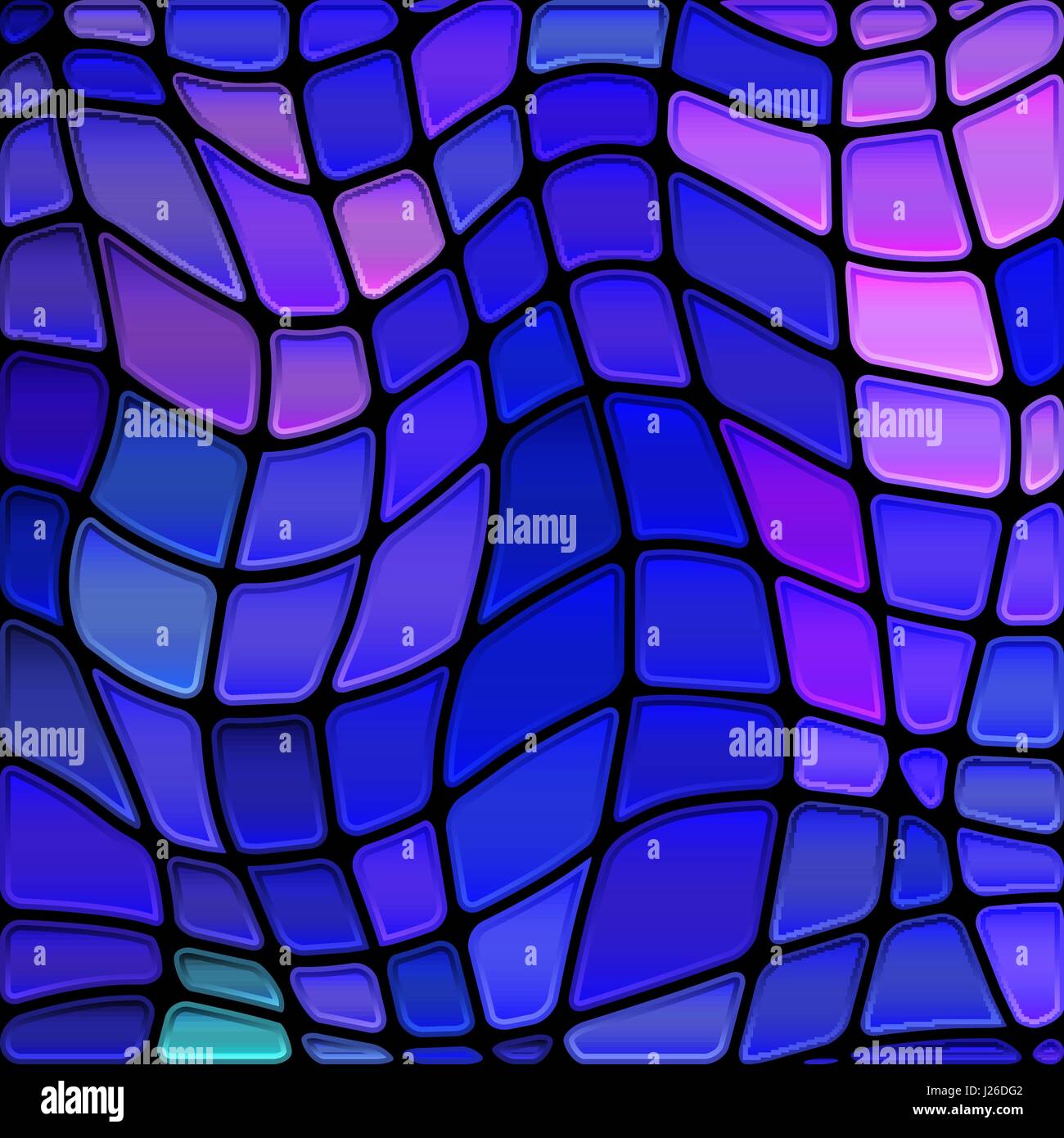 abstract vector stained-glass mosaic background - blue and violet Stock ...