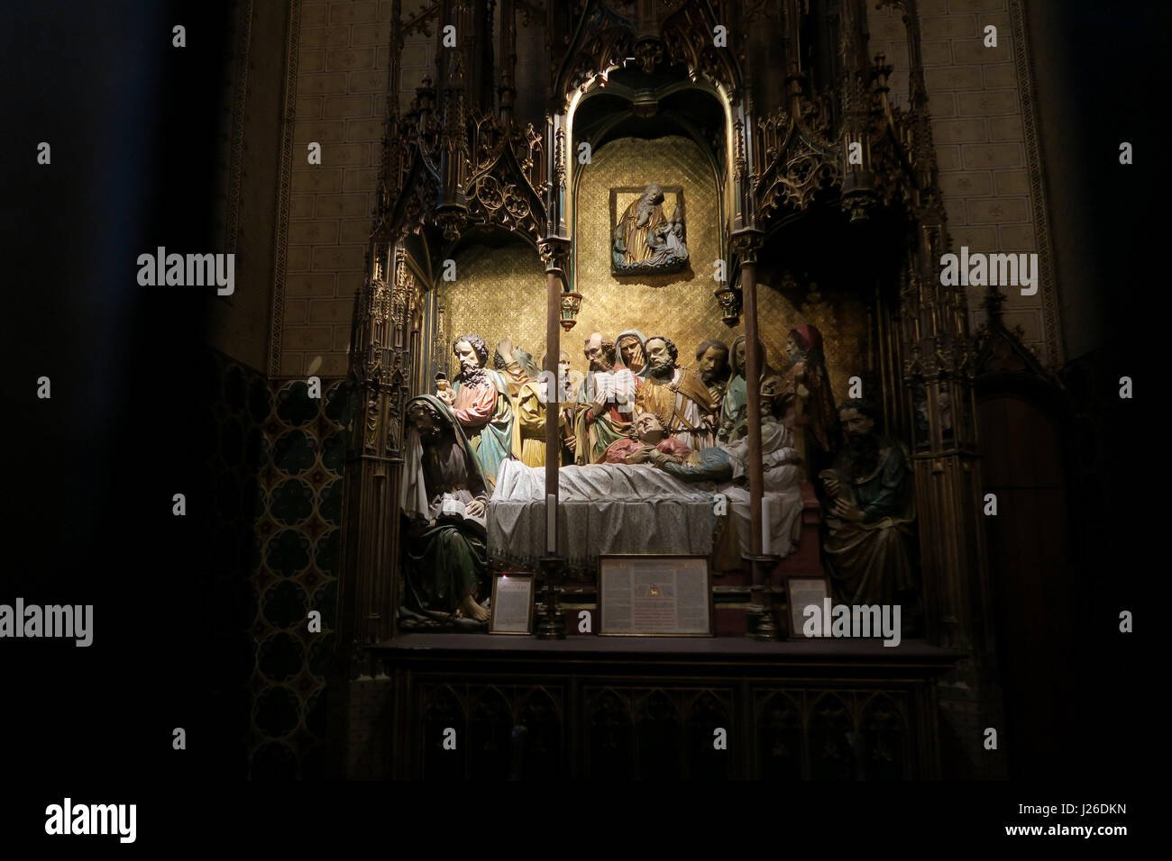 Altar of Mary Sleeping, Frankfurt Cathedral, Frankfurt am Main, Germany, Europe Stock Photo