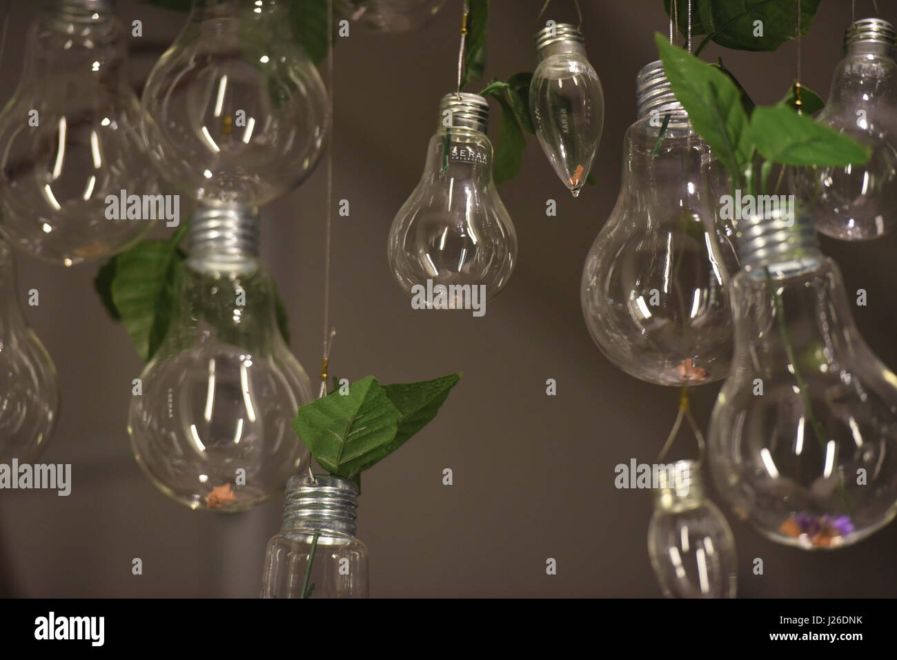 Used Light Bulbd Light bulbs used as decoration Stock Photo - Alamy