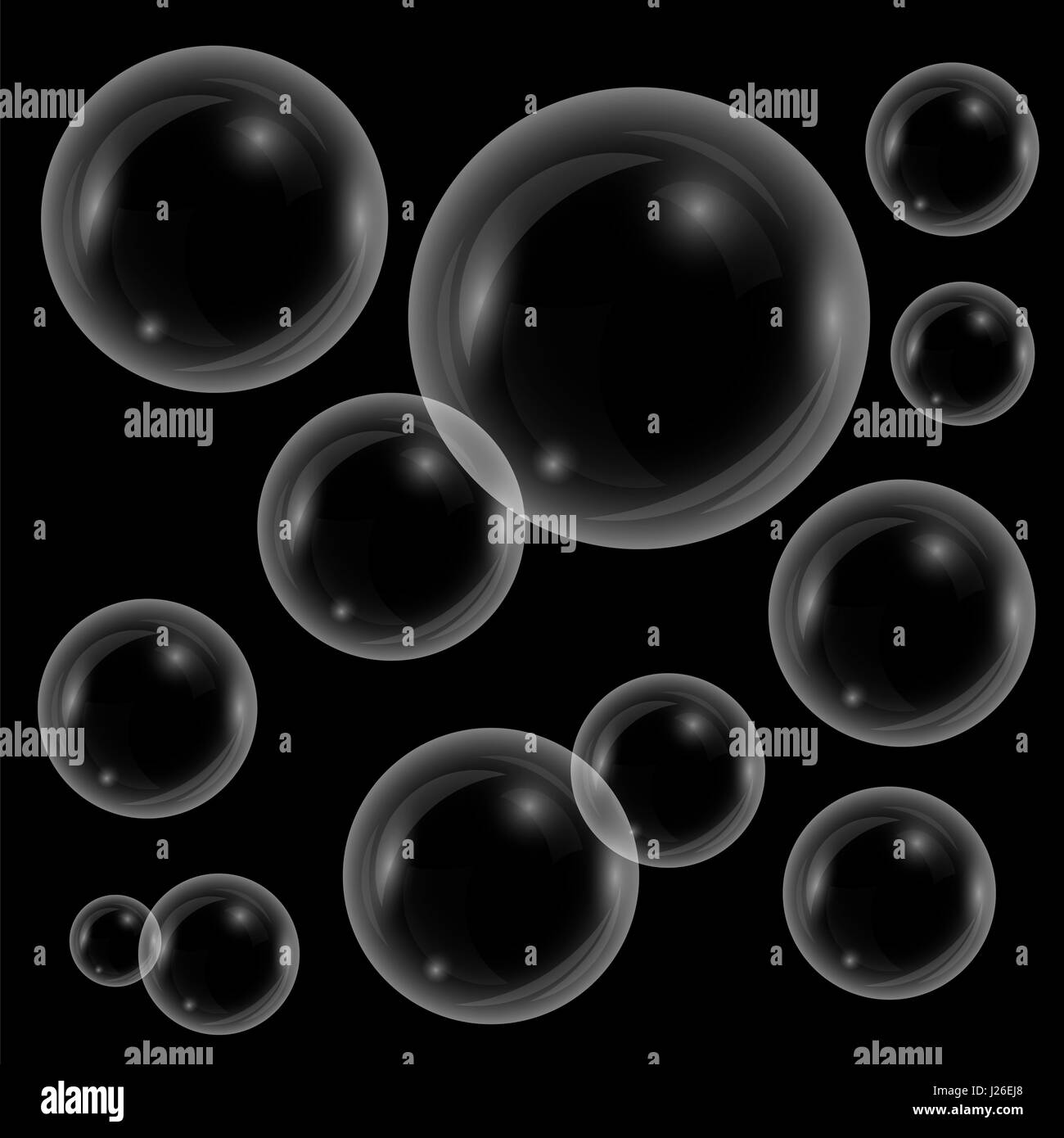 Transparent Soap Bubbles Isolated Stock Photo Alamy