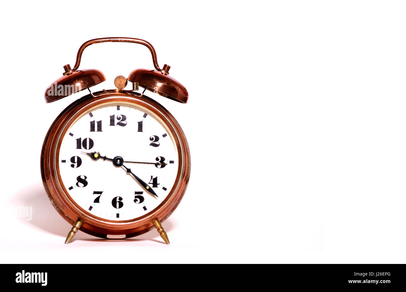 classic alarm clock isolated Stock Photo Alamy