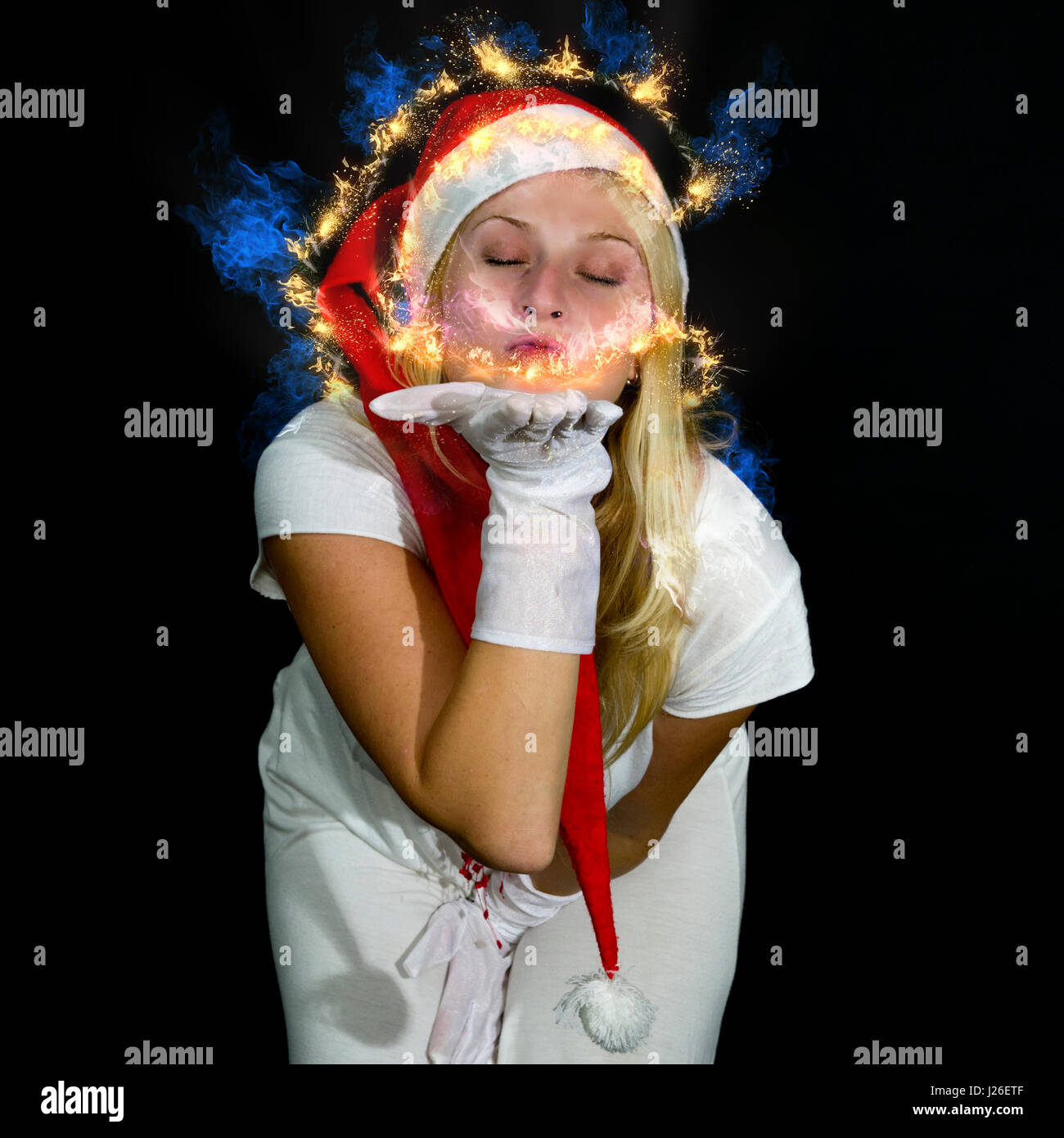 Female santa elves hi-res stock photography and images - Alamy