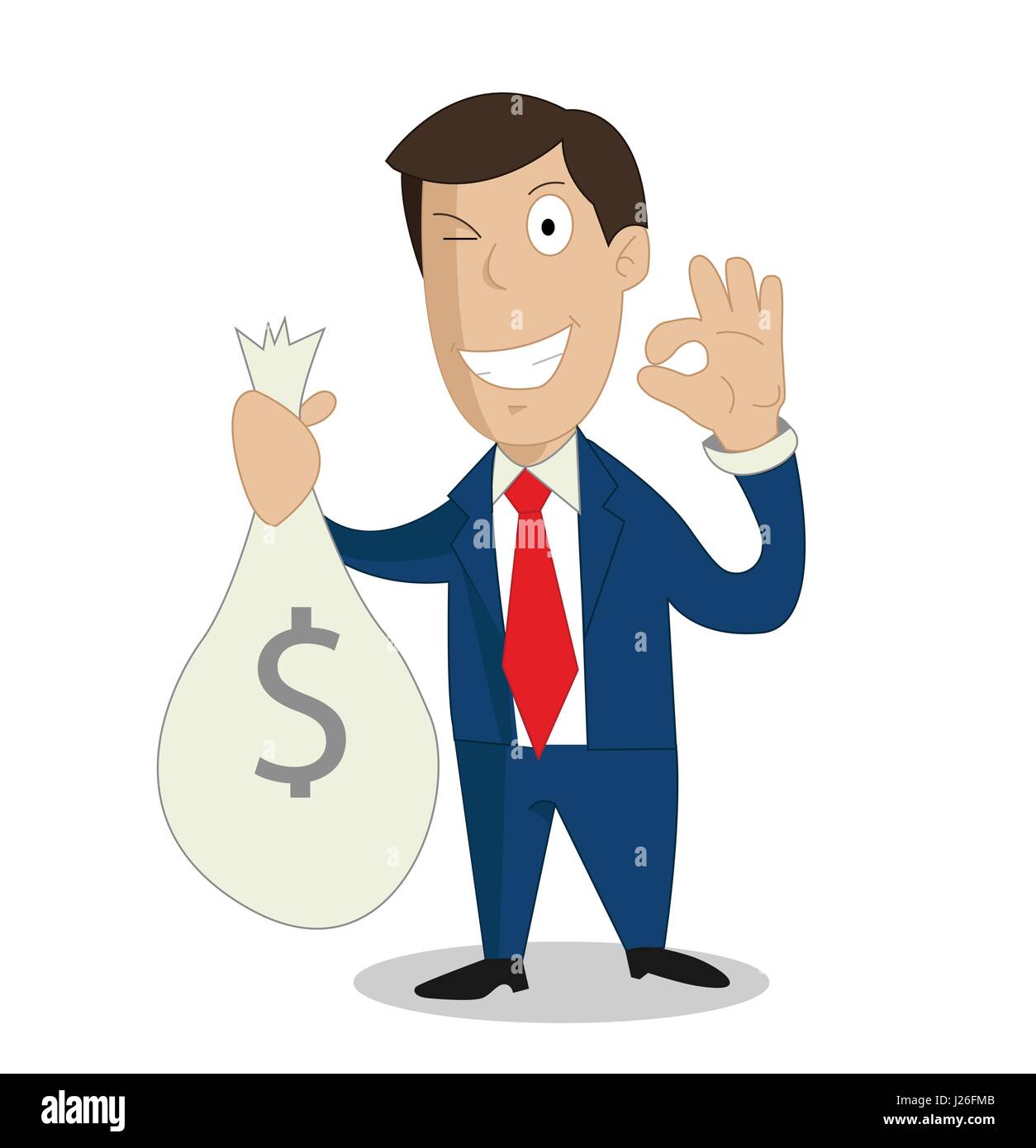 Businessman hands holding money bag Stock Vector Image & Art - Alamy