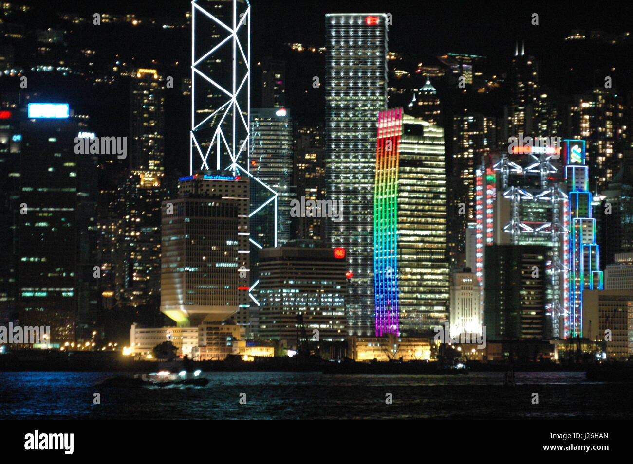 Hong kong kowloon by night Stock Photo - Alamy