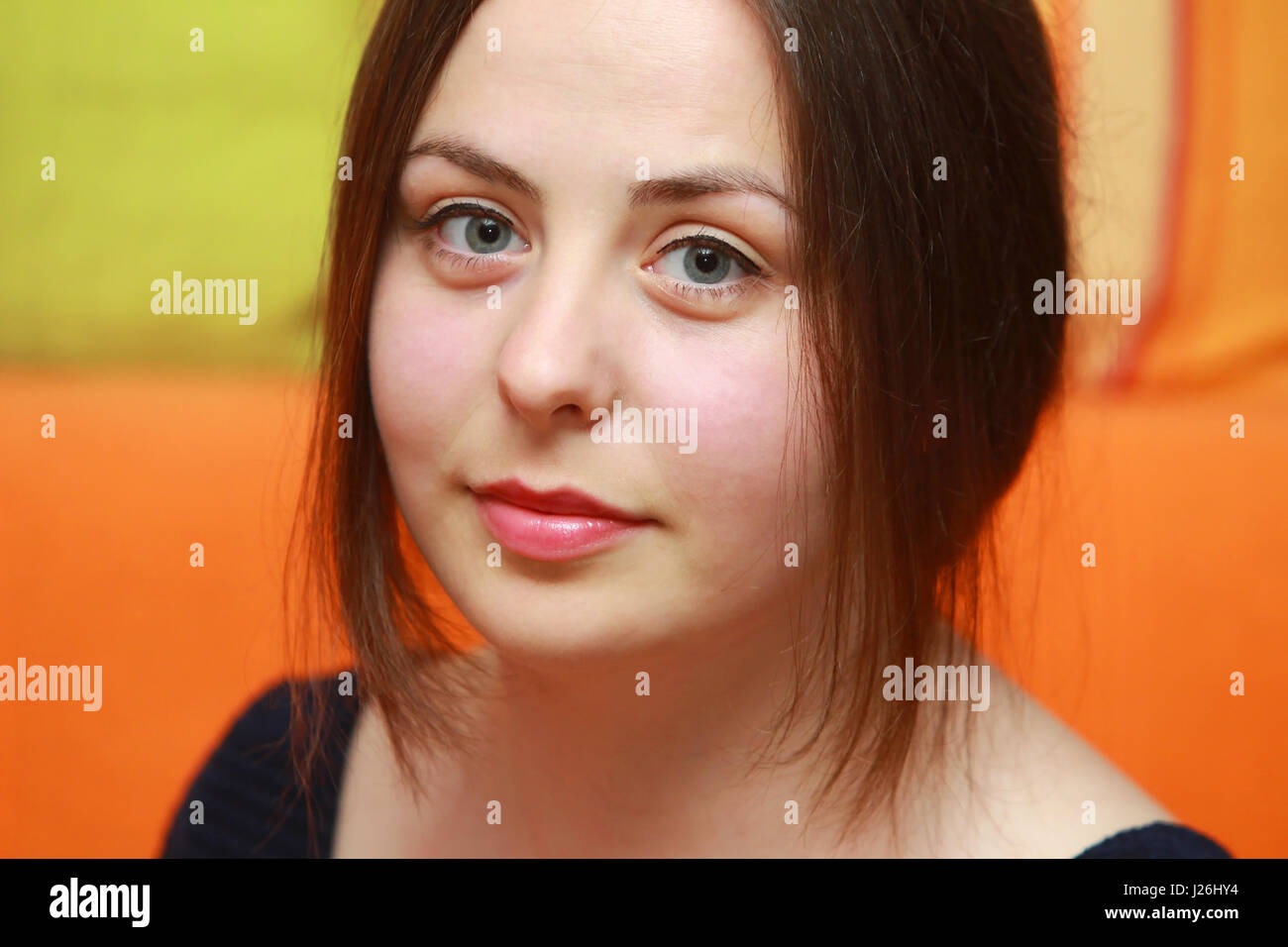 Blushing girl hires stock photography and images Alamy
