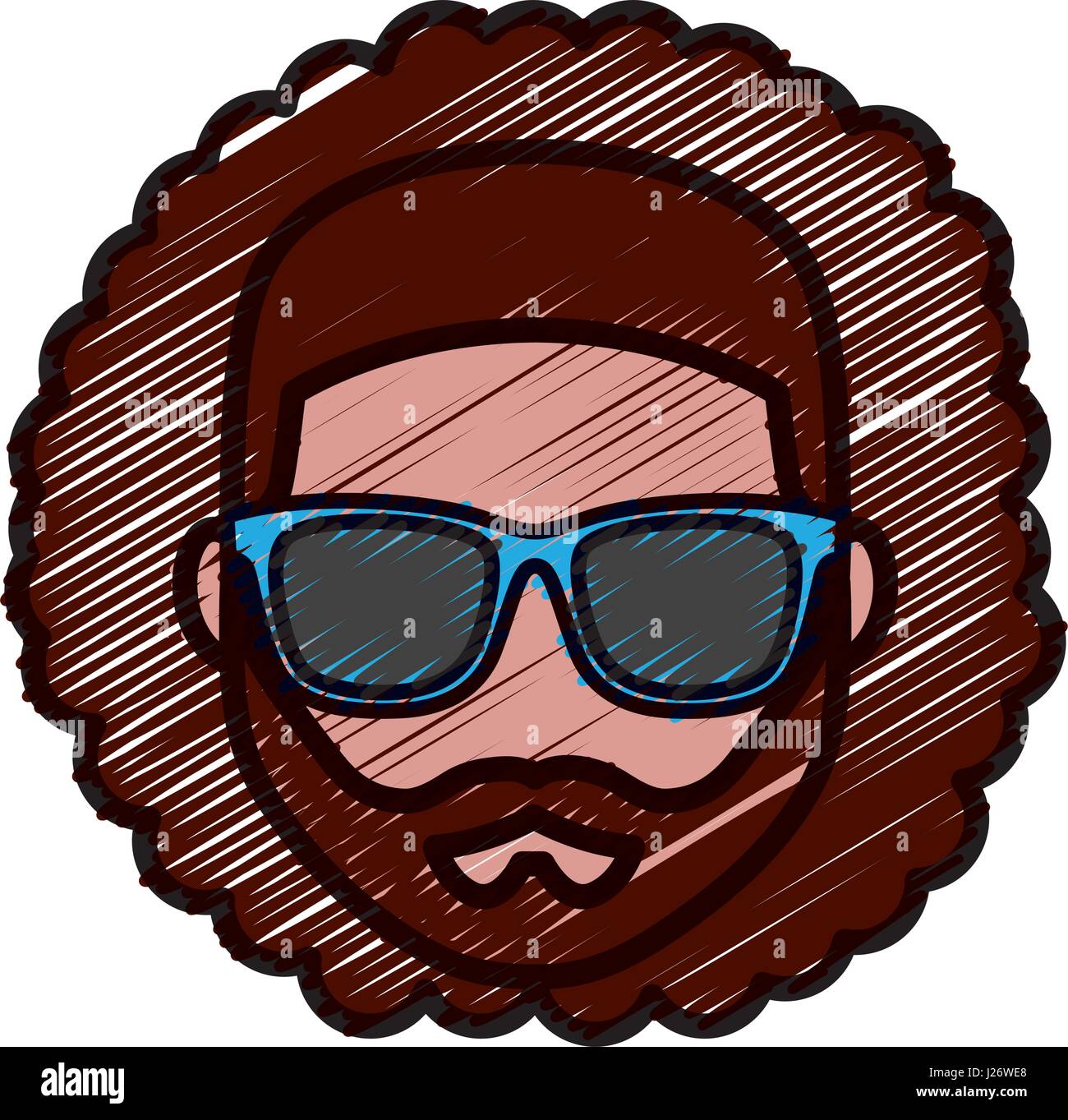 hipster man icon Stock Vector Image & Art - Alamy