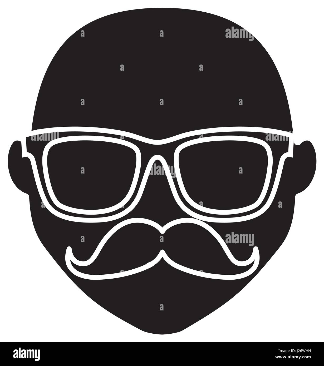 hipster man icon Stock Vector Image & Art - Alamy
