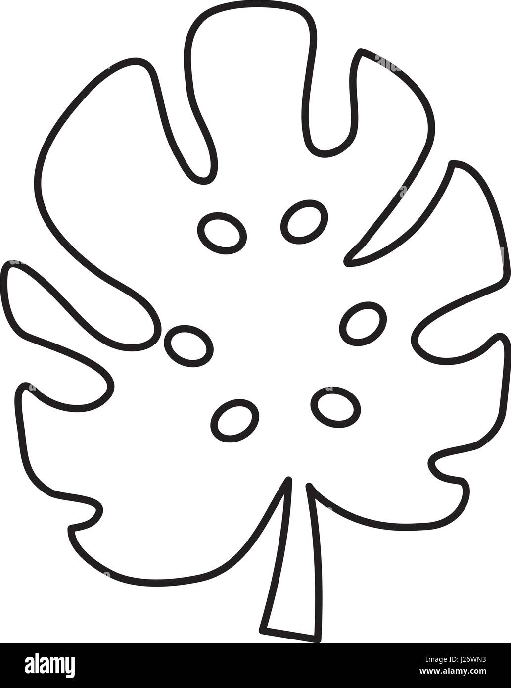 tropical leaf icon Stock Vector Image & Art - Alamy