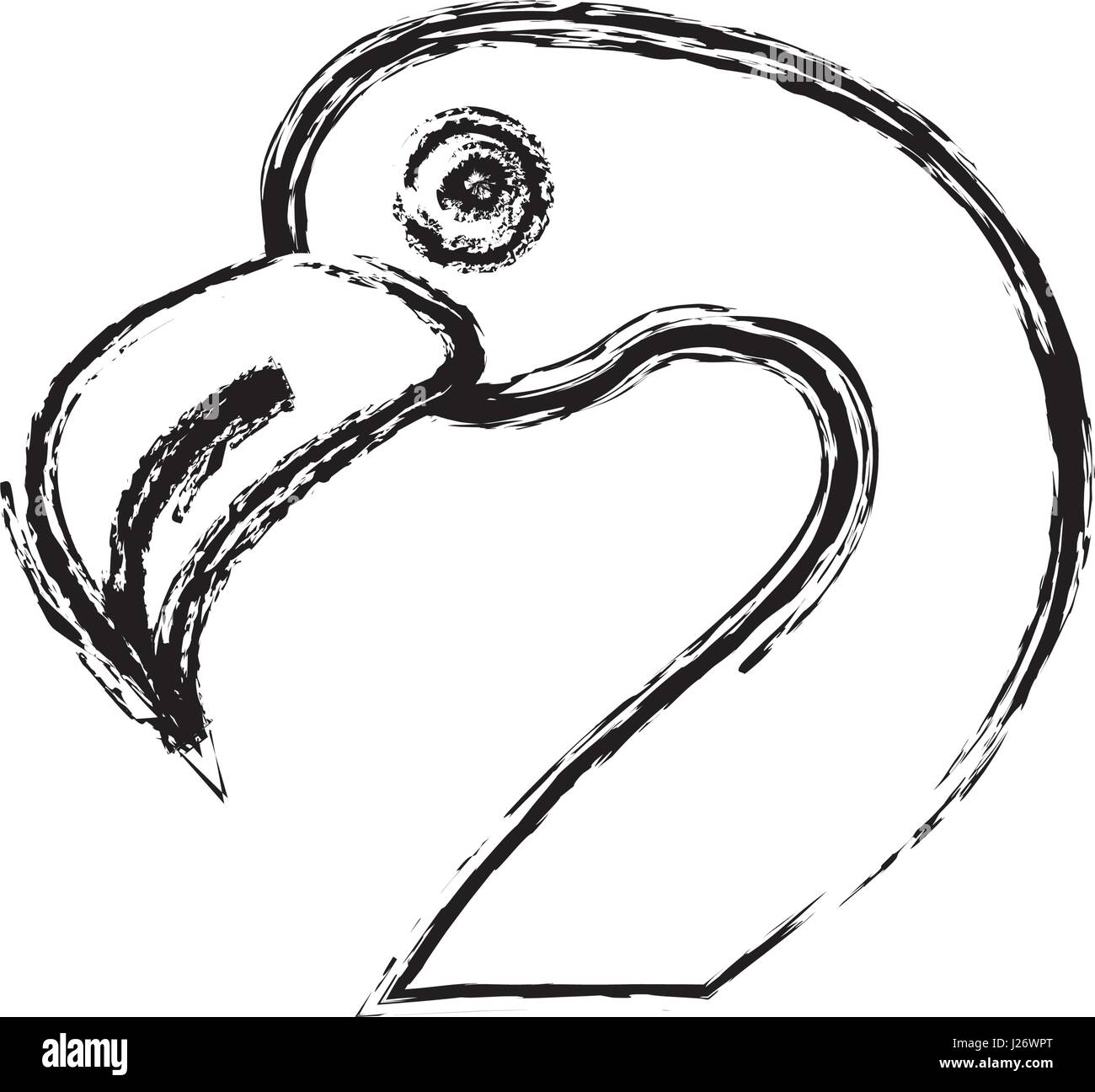 flamingo bird icon Stock Vector Image & Art - Alamy