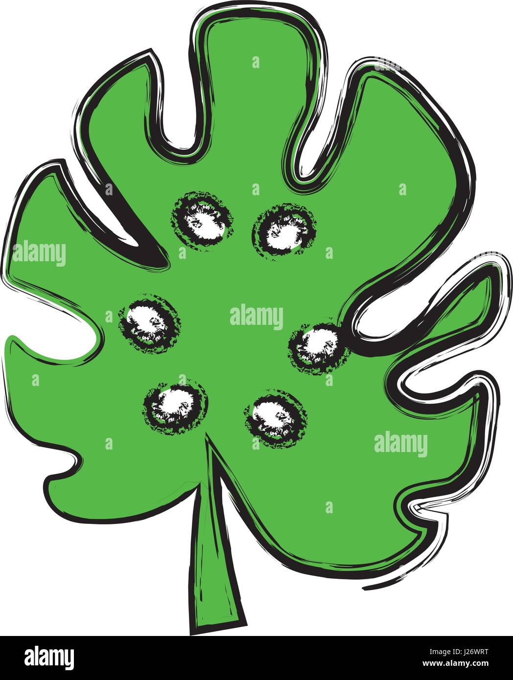 tropical leaf icon Stock Vector Image & Art - Alamy