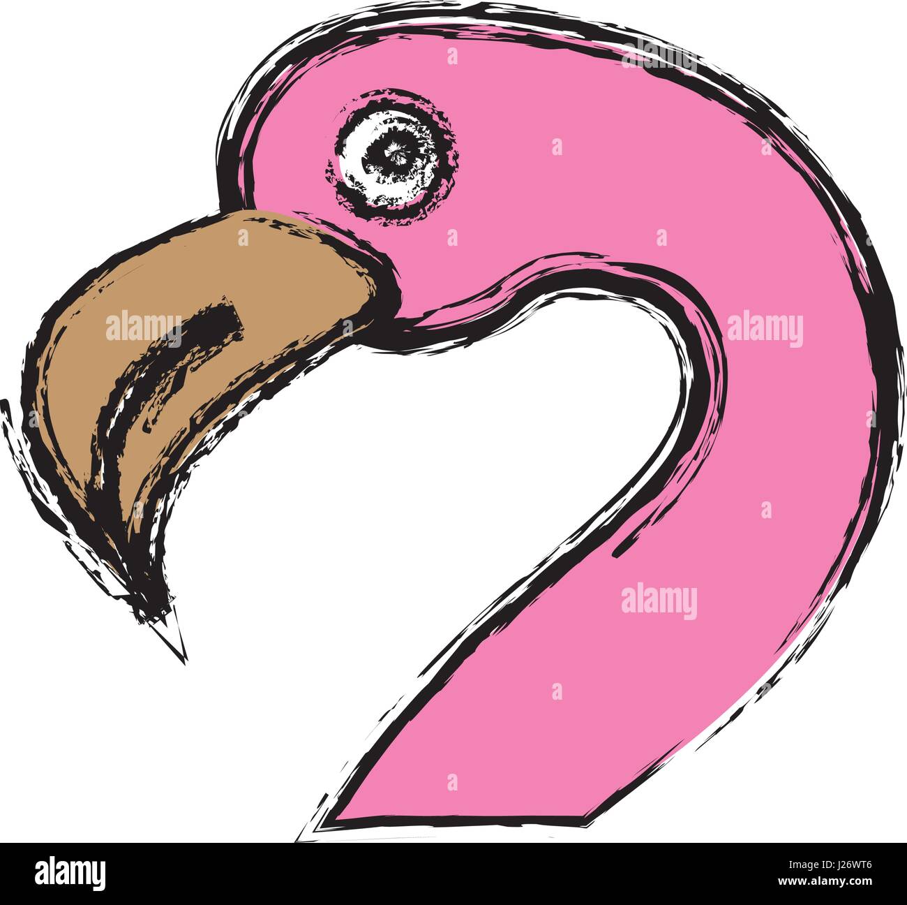 flamingo bird icon Stock Vector Image & Art - Alamy