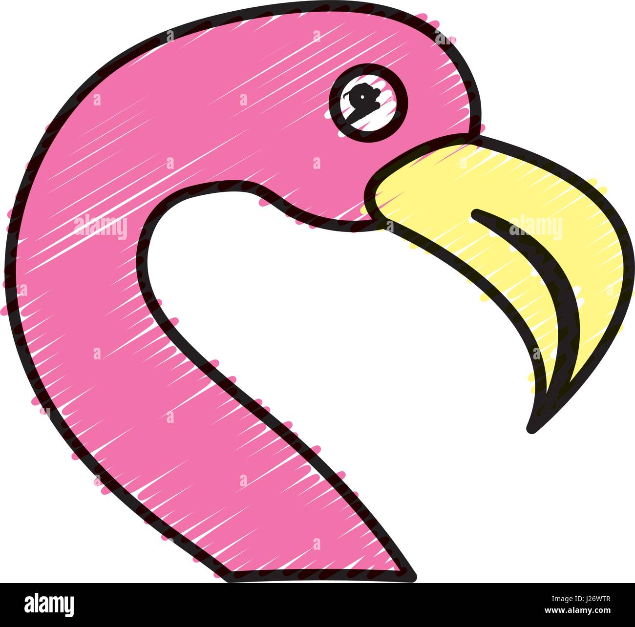flamingo bird icon Stock Vector Image & Art - Alamy