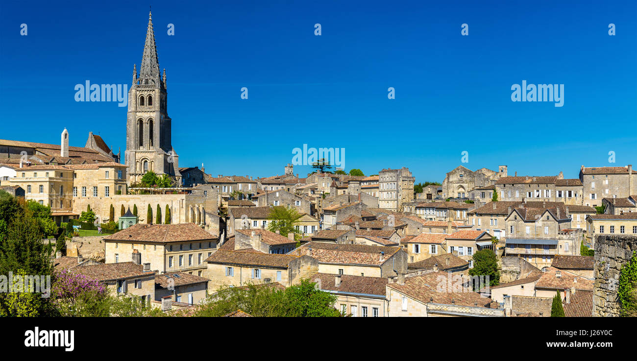 Cityscape of SaintEmilion town, a UNESCO world heritage site in France