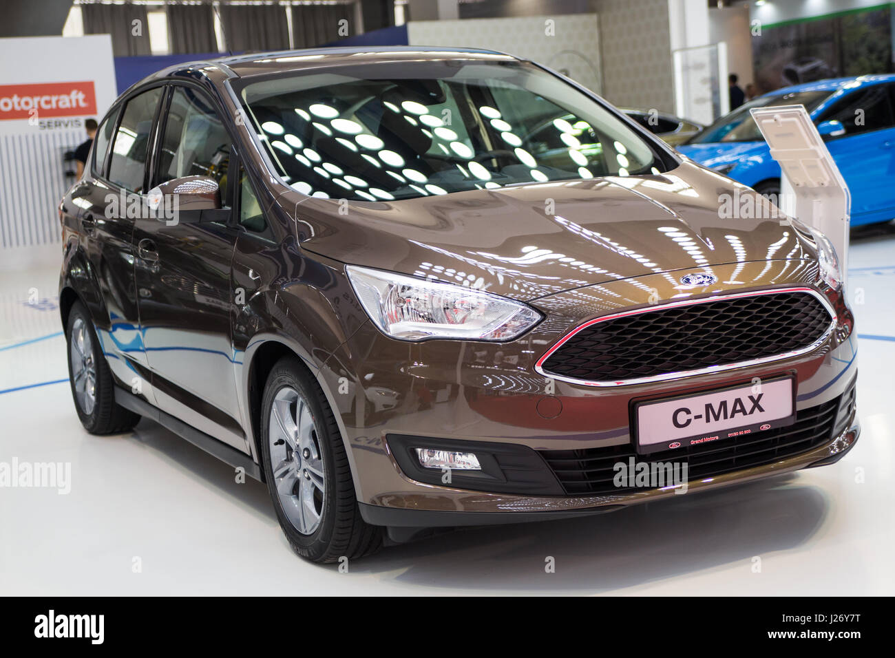 Belgrade, Serbia - March 23, 2017: New Ford C Max presented at Belgrade  53th International Motor Show - MSA (OICA Stock Photo - Alamy
