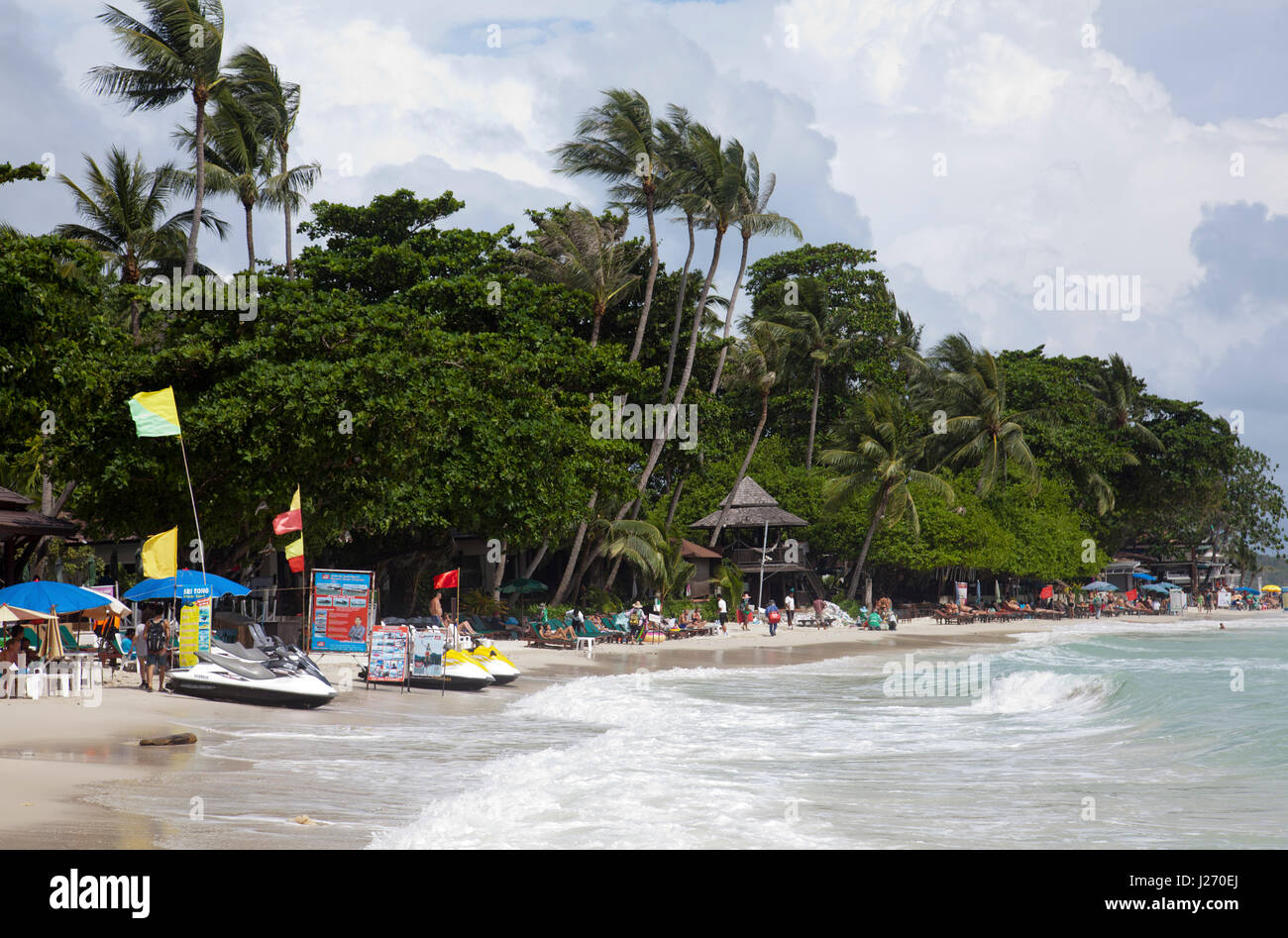 Chaweng Beach on Koh Samui in Thailand Stock Photo