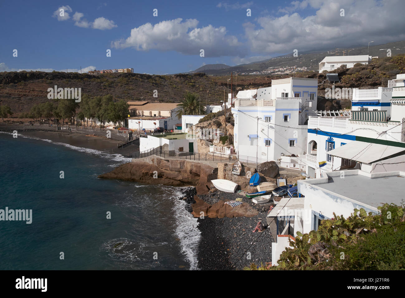 The Canarian fishing village of El Puertito, Tenerife, Canary Islands, Spain. Stock Photo