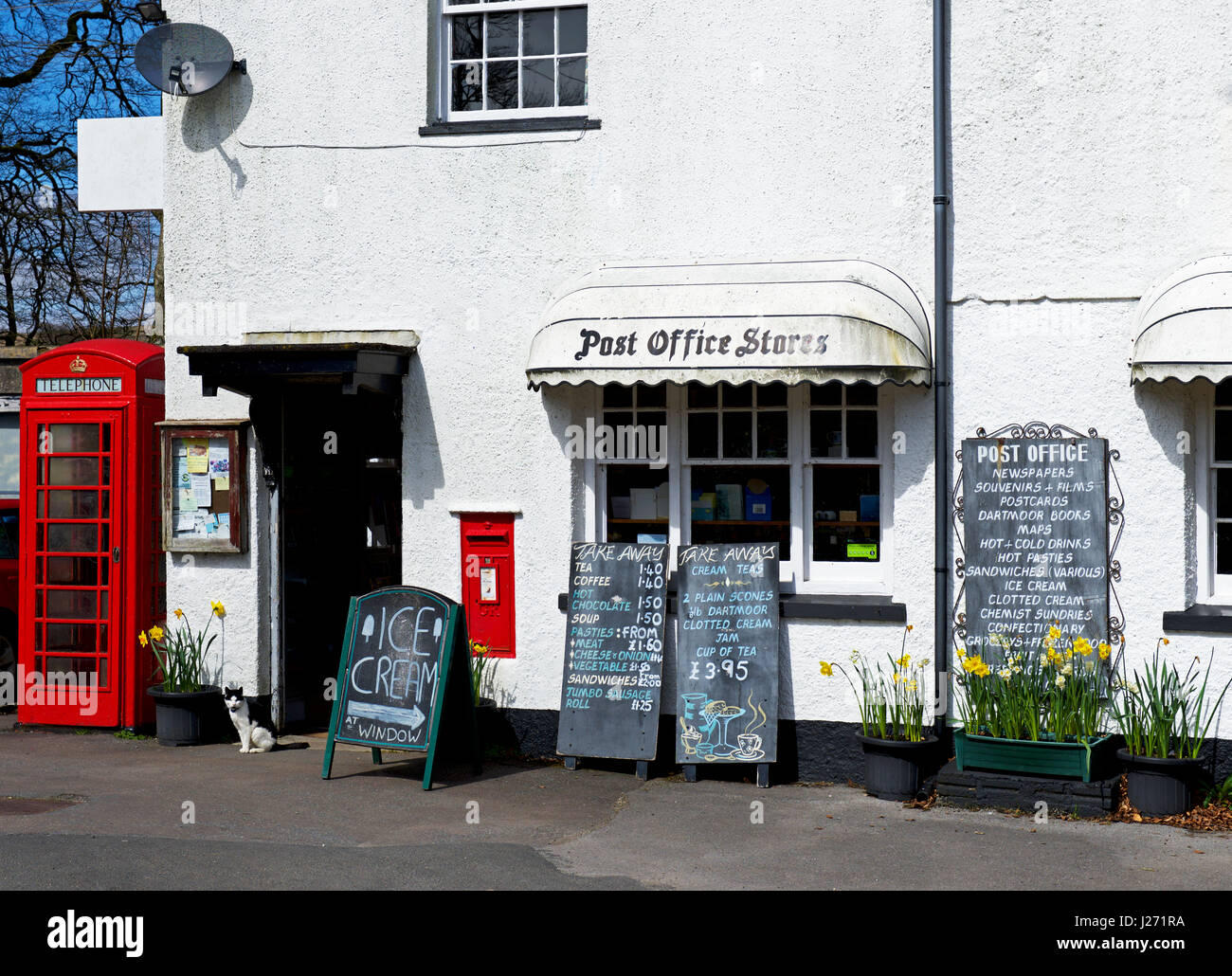 Post Office and village shop, Postbridge, Dartmoor, Devon, England UK