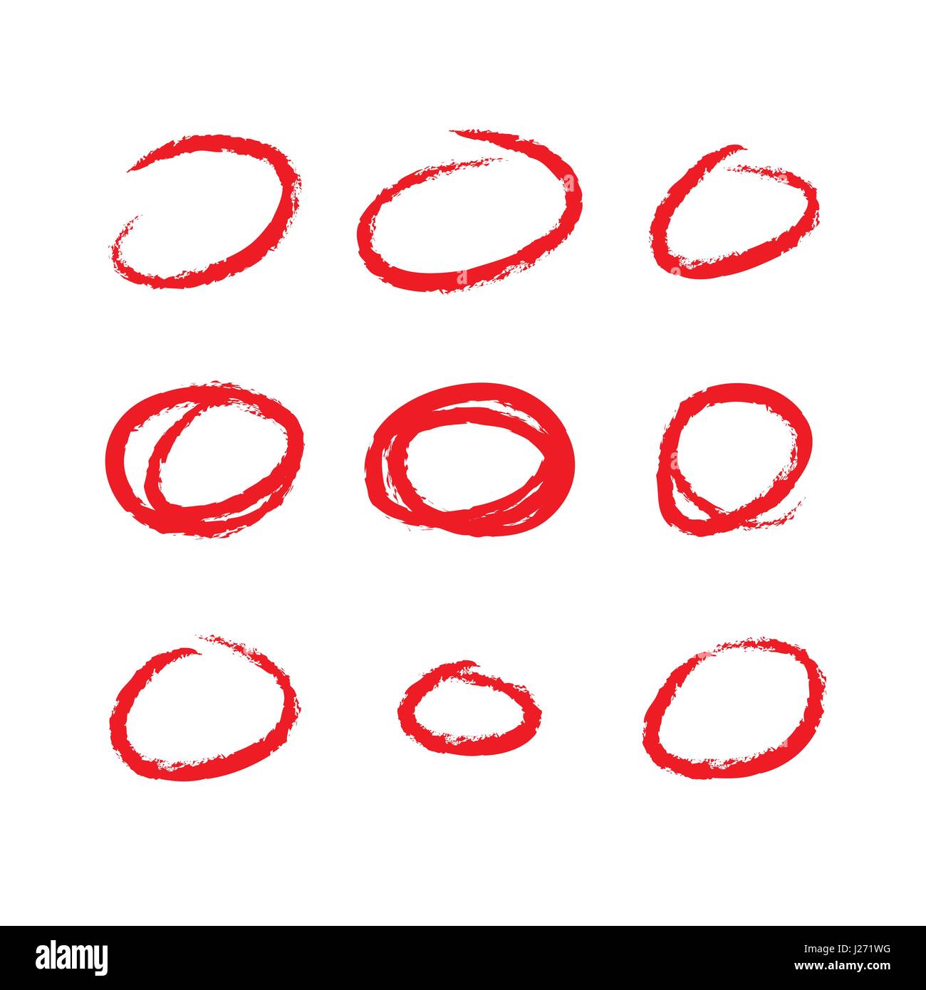 Set of red calendar marks isolated on white Stock Vector Image & Art