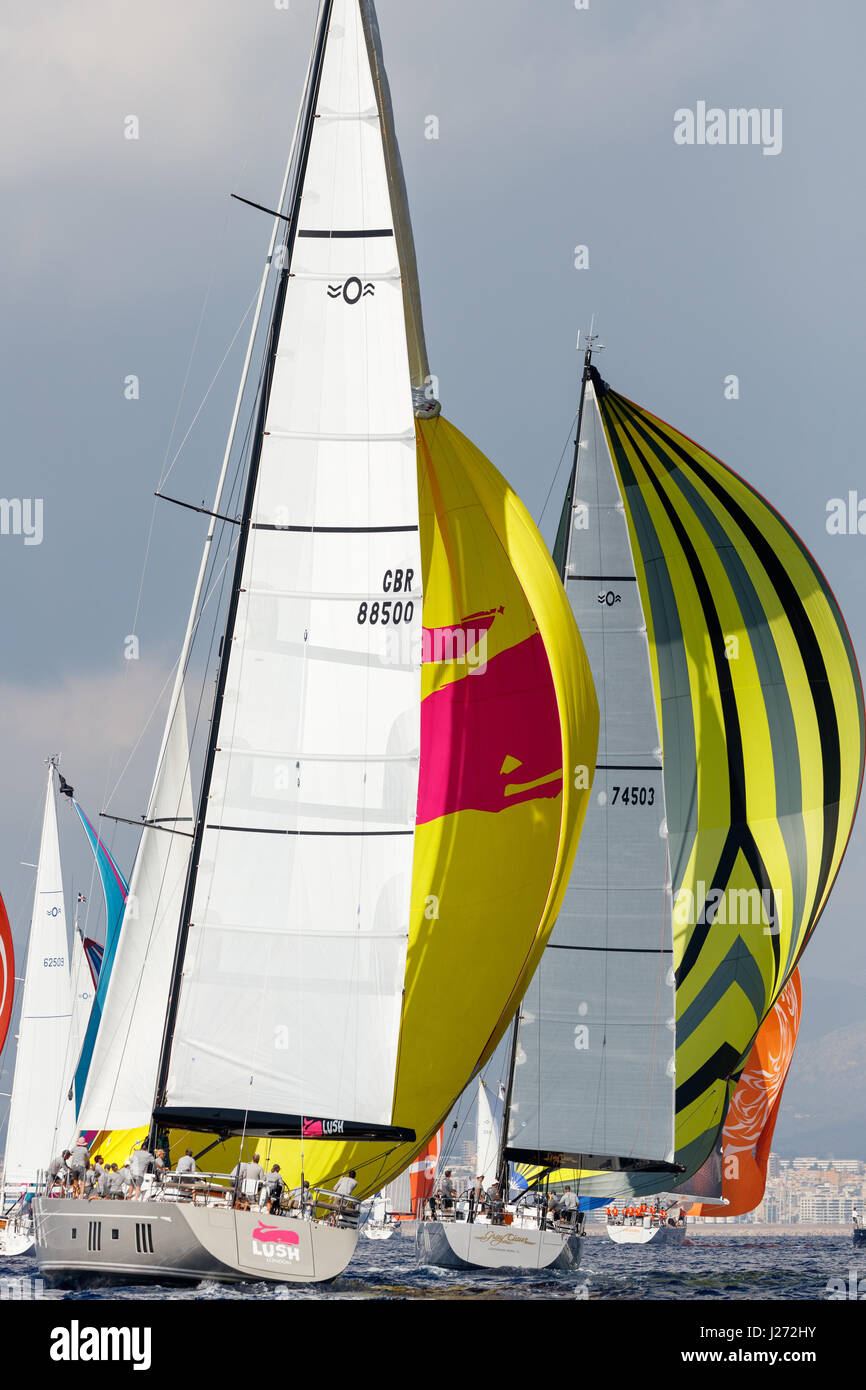 Yacht Sailing Race Stock Photo Alamy