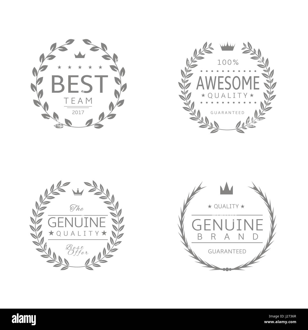 Laurel wreath icons Stock Vector Image & Art - Alamy