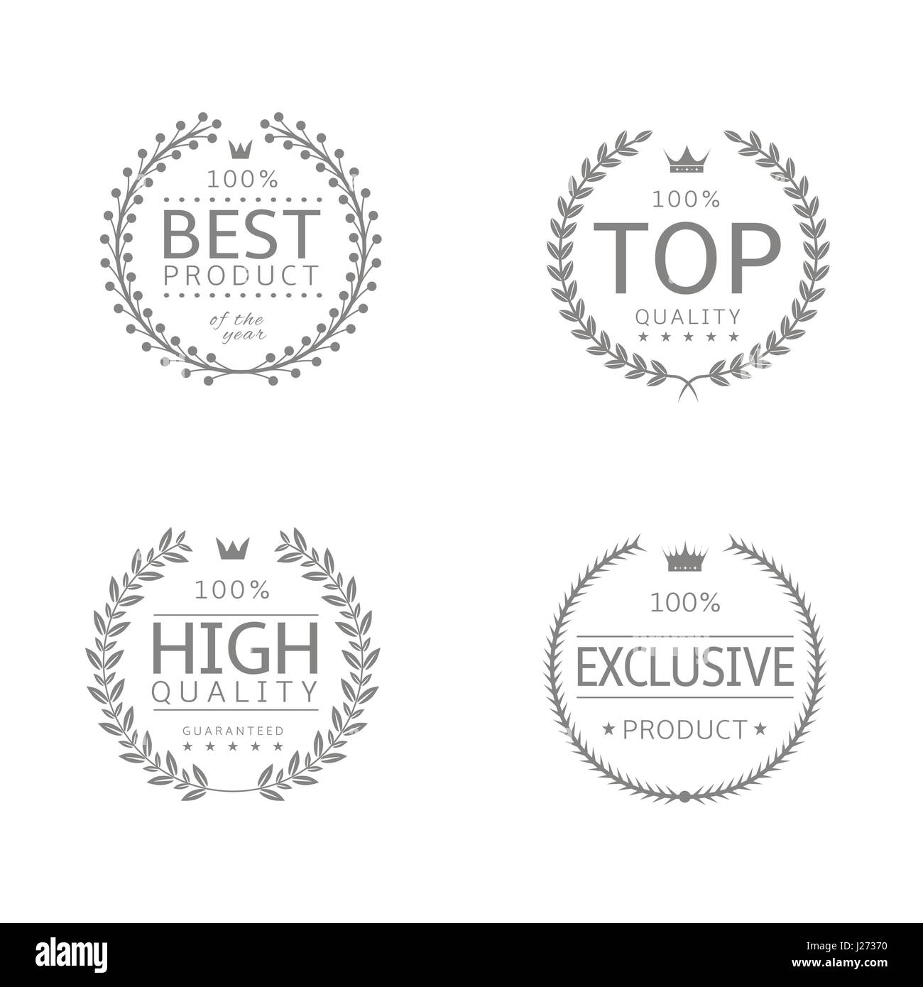 Laurel wreath icons Stock Vector Image & Art - Alamy