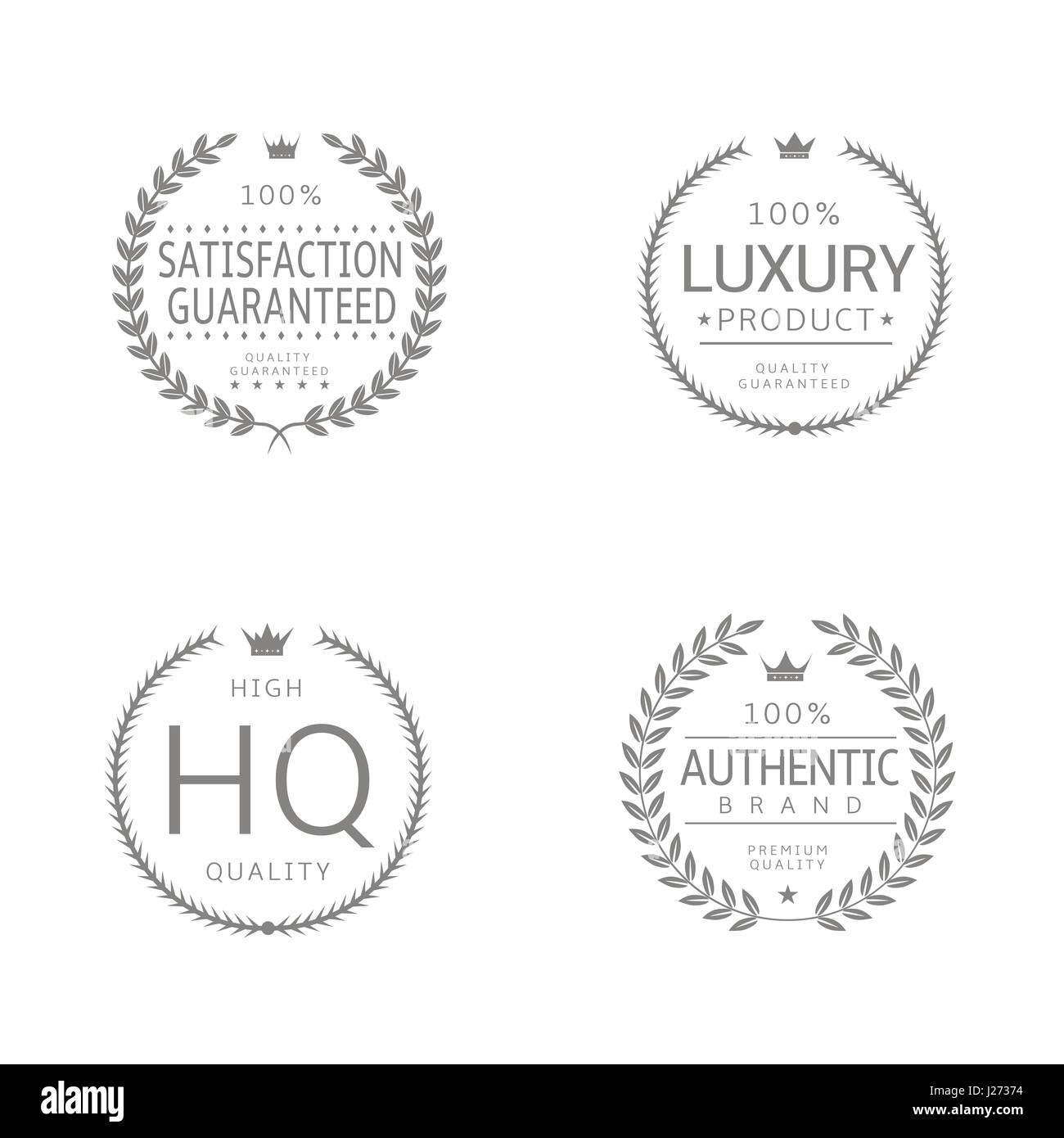Laurel wreath icons Stock Vector Image & Art - Alamy