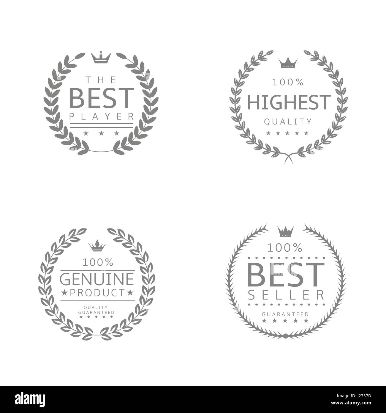 Laurel wreath icons Stock Vector Image & Art - Alamy