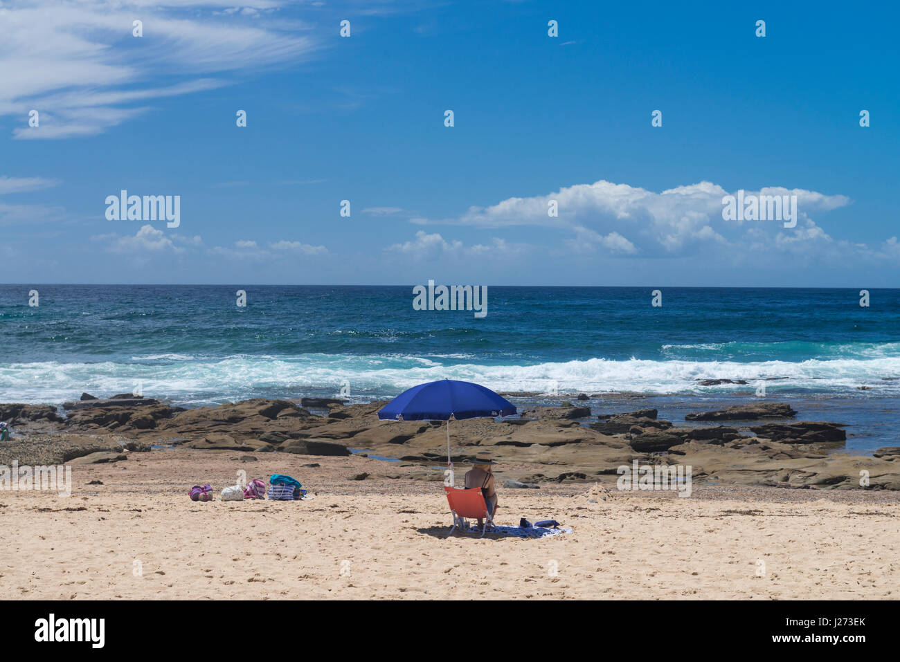 Beach umbrella australia hires stock photography and images Alamy