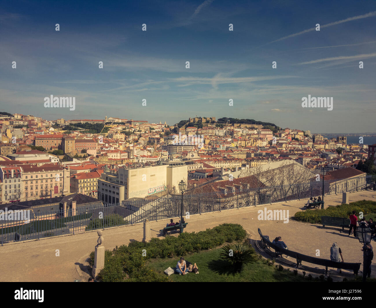 Miradouro Sao Pedro de Alcantara, a viewpoint over the city