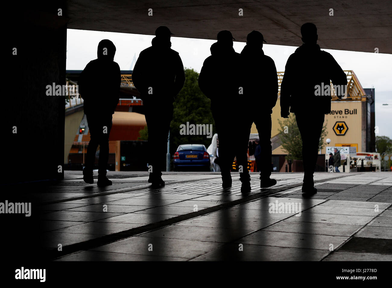 Fans arrive for the Sky Bet Championship match at Molineux Stadium ...