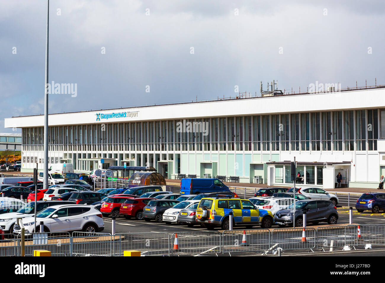 Glasgow Prestwick Airport, Prestwick, Ayrshire, Scotland, UK Stock Photo