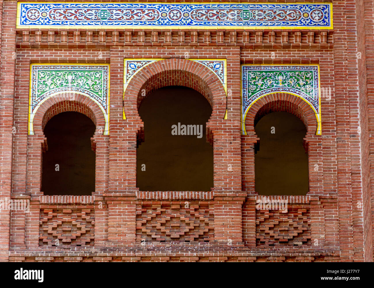 Las Ventas, Bull fighting ring in spain Stock Photo