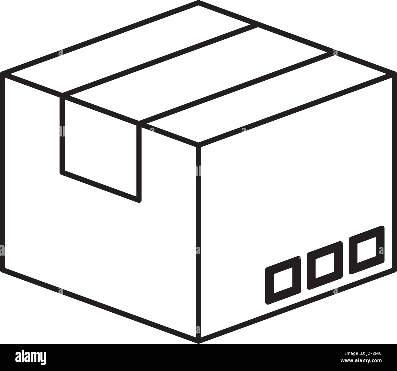 carton box packing icon Stock Vector Image & Art - Alamy