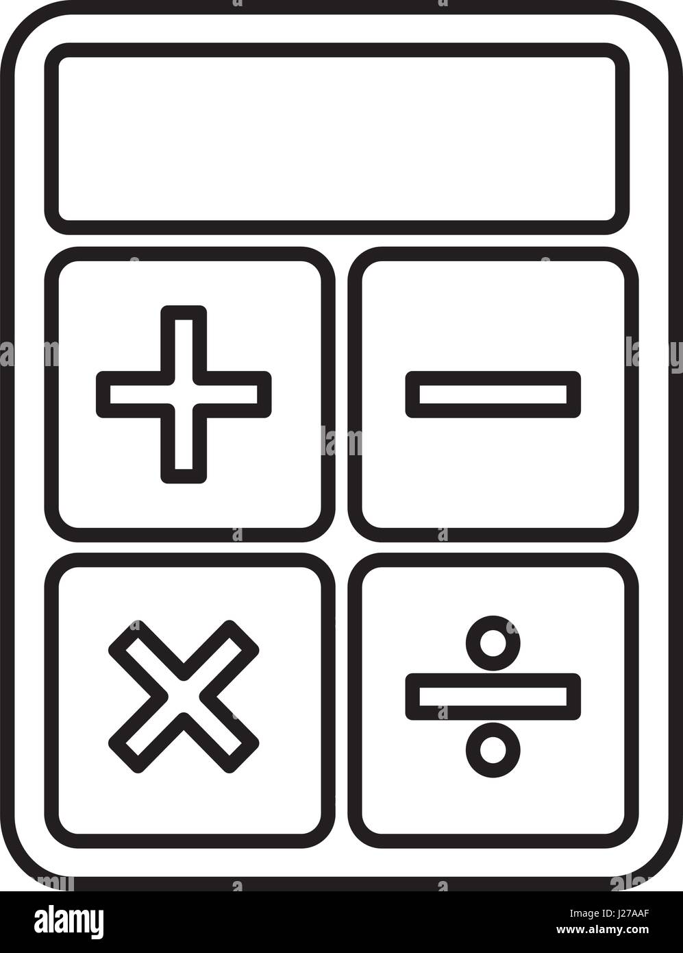 calculator math isolated icon Stock Vector Image & Art - Alamy