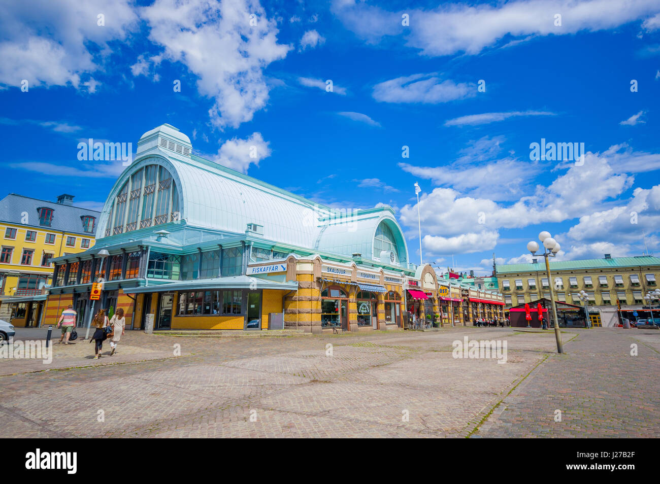 Famous fish market in downtown Gothenburg Stock Photo Alamy