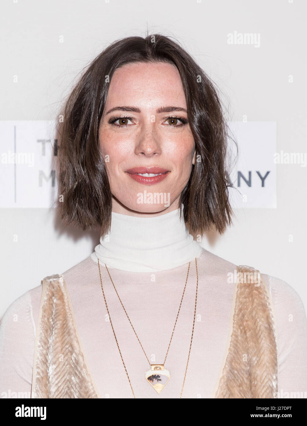 New York, USA. 24th Apr, 2017. Actress Rebecca Hall attends North American Premiere of THE DINNER during the 2017 Tribeca Film Festival at BNCC Tribeca PAC, Manhattan Credit: Sam Aronov/Alamy Live News Stock Photo