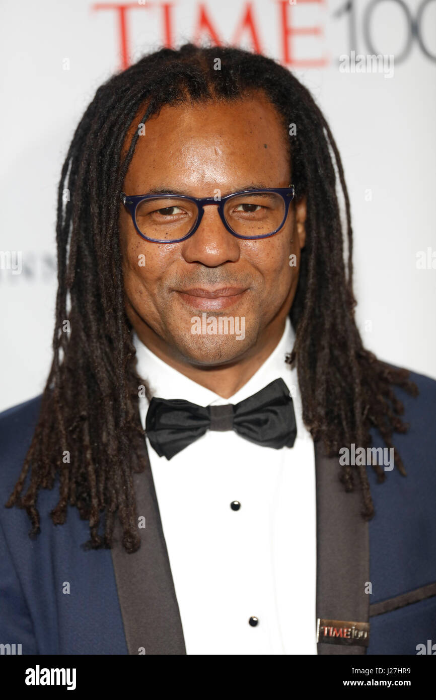 New York, USA. 25th Apr, 2017. Colson Whitehead attends the 2017 Time