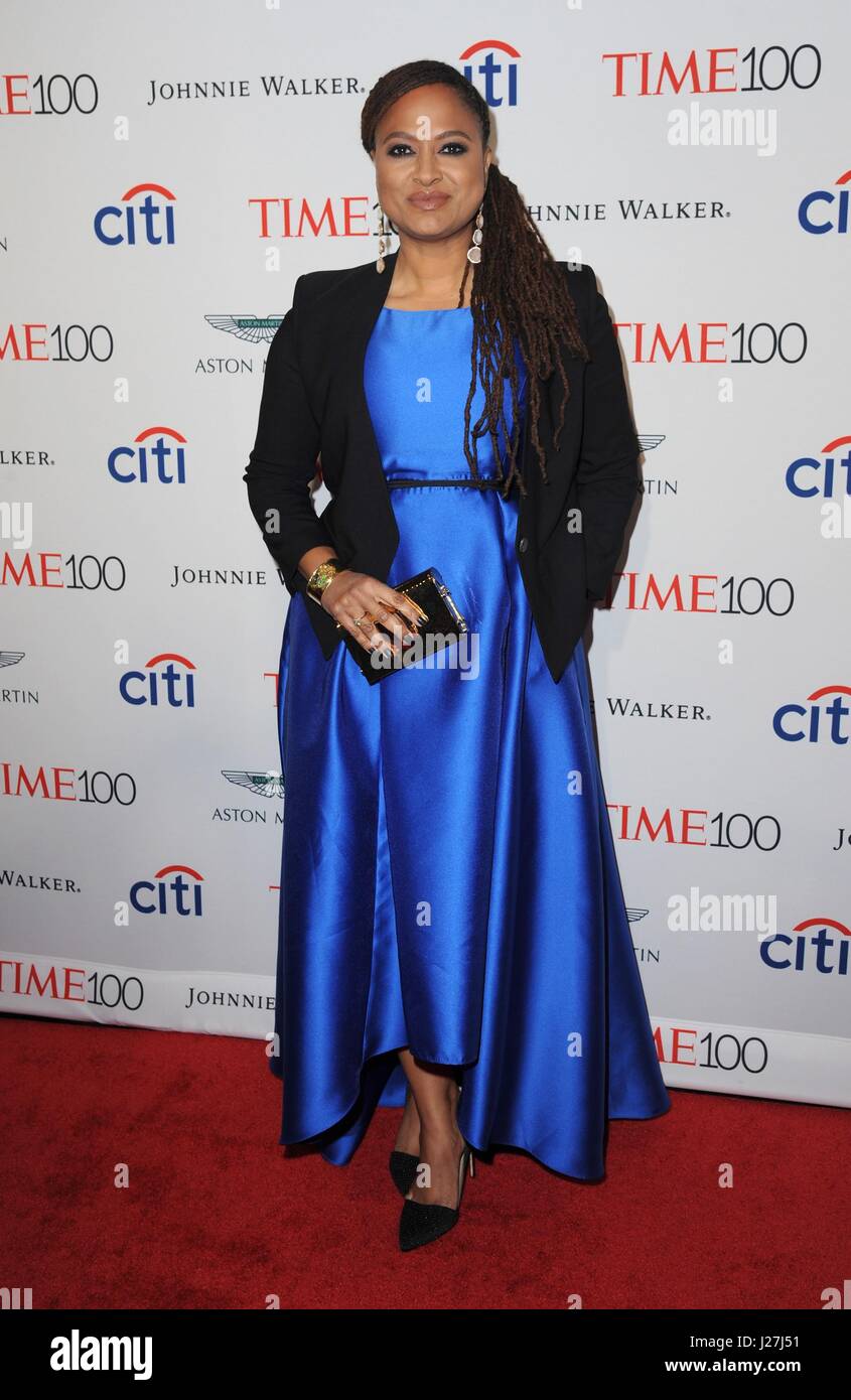 New York, NY, USA. 25th Apr, 2017. Ava DuVernay at arrivals for TIME 100 Gala Dinner 2017, Jazz at Lincoln Center's Frederick P. Rose Hall, New York, NY April 25, 2017. Credit: Kristin Callahan/Everett Collection/Alamy Live News Stock Photo