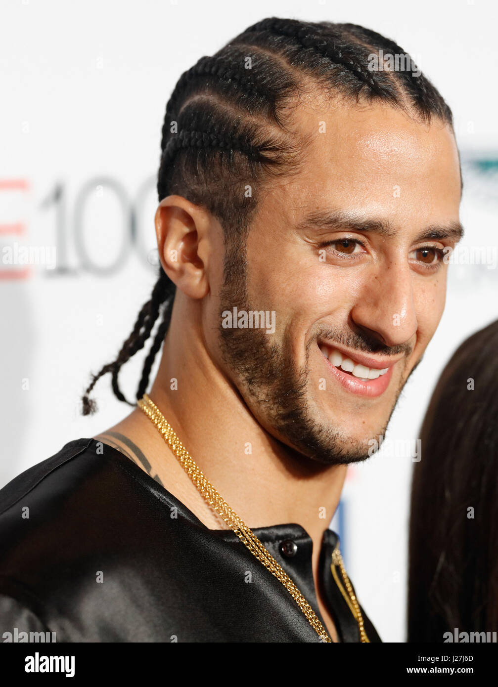 New York, USA. 25th Apr, 2017.  Colin Kaepernick attends the 2017 Time 100 Gala at Jazz at Lincoln Center on April 25, 2017 in New York City. Credit: The Photo Access/Alamy Live News Stock Photo