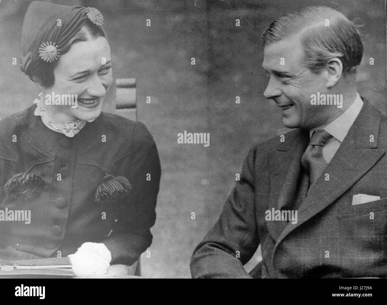 May 05, 1937 Duke of Windsor Mrs Simpson at Chateau Conde. (Credit