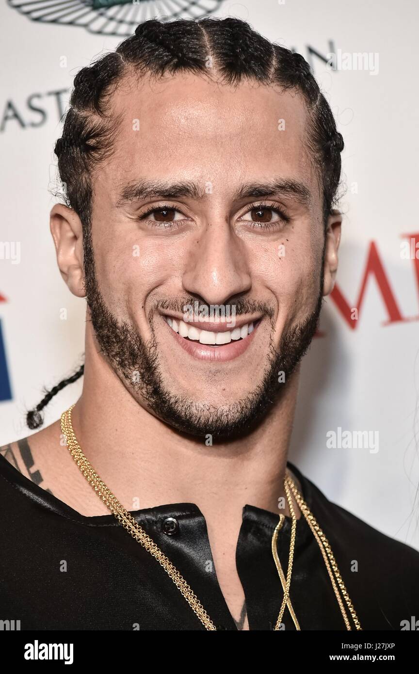 New York, NY, USA. 25th Apr, 2017. Colin Kaepernick at arrivals for TIME 100 Gala Dinner 2017, Jazz at Lincoln Center's Frederick P. Rose Hall, New York, NY April 25, 2017. Credit: Steven Ferdman/Everett Collection/Alamy Live News Stock Photo